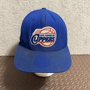 Vintage Los Angeles Clippers Hat Snapback Blue Mitchell & Ness NBA Cap Men’s